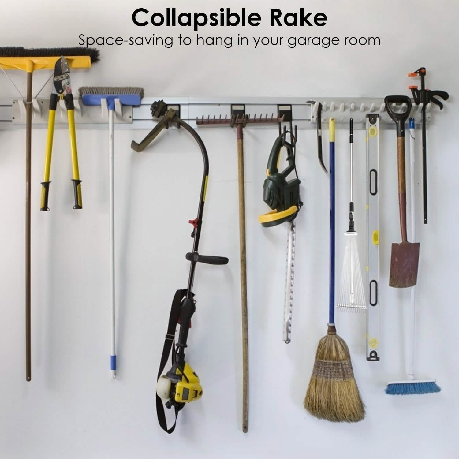 15-Teeth Expanding Stainless Steel Rake Garden & Patio - Tophatter Daily Deals