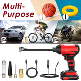 150 PSI 12V Portable Cordless Tire Pump 6000mAh Rechargeable with LED Light Automotive - Tophatter Daily Deals