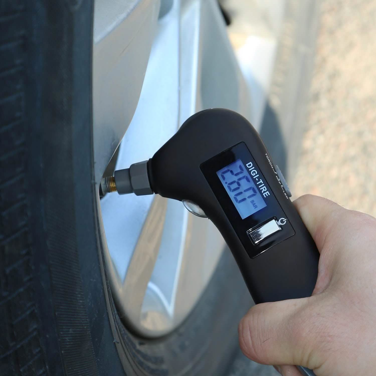 150 PSI Auto Digital Tire Pressure Guage Automotive - Tophatter Daily Deals