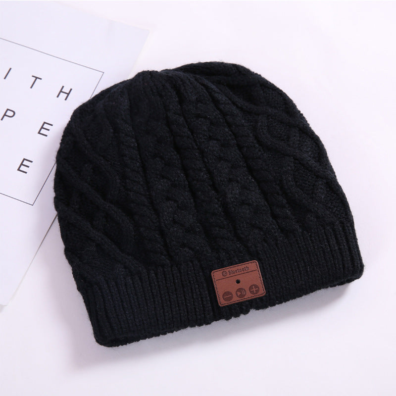 Bluetooth knitted hat Black 0 - Tophatter Daily Deals