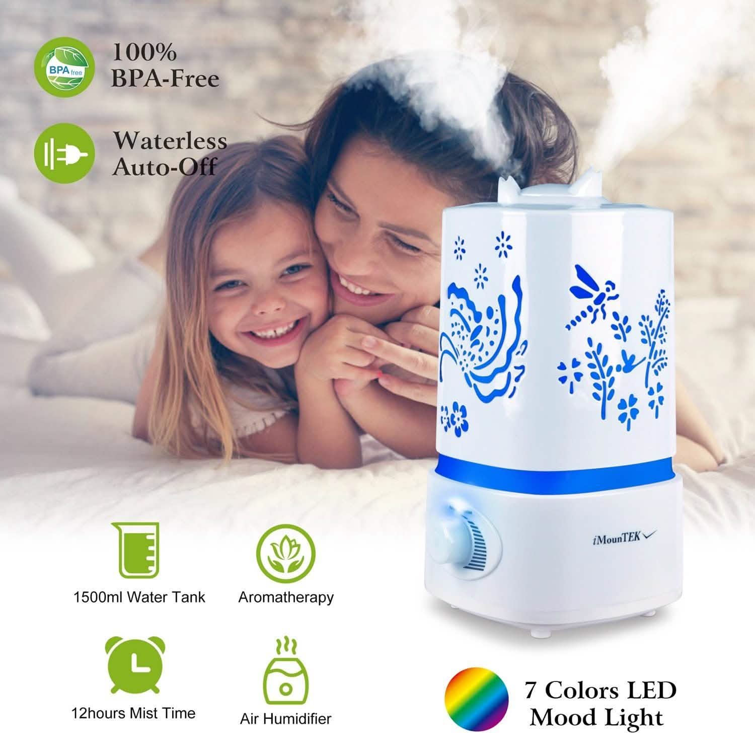 1500ml Ultrasonic Aroma Essential Oil Diffuser Health & Wellness - Tophatter Daily Deals