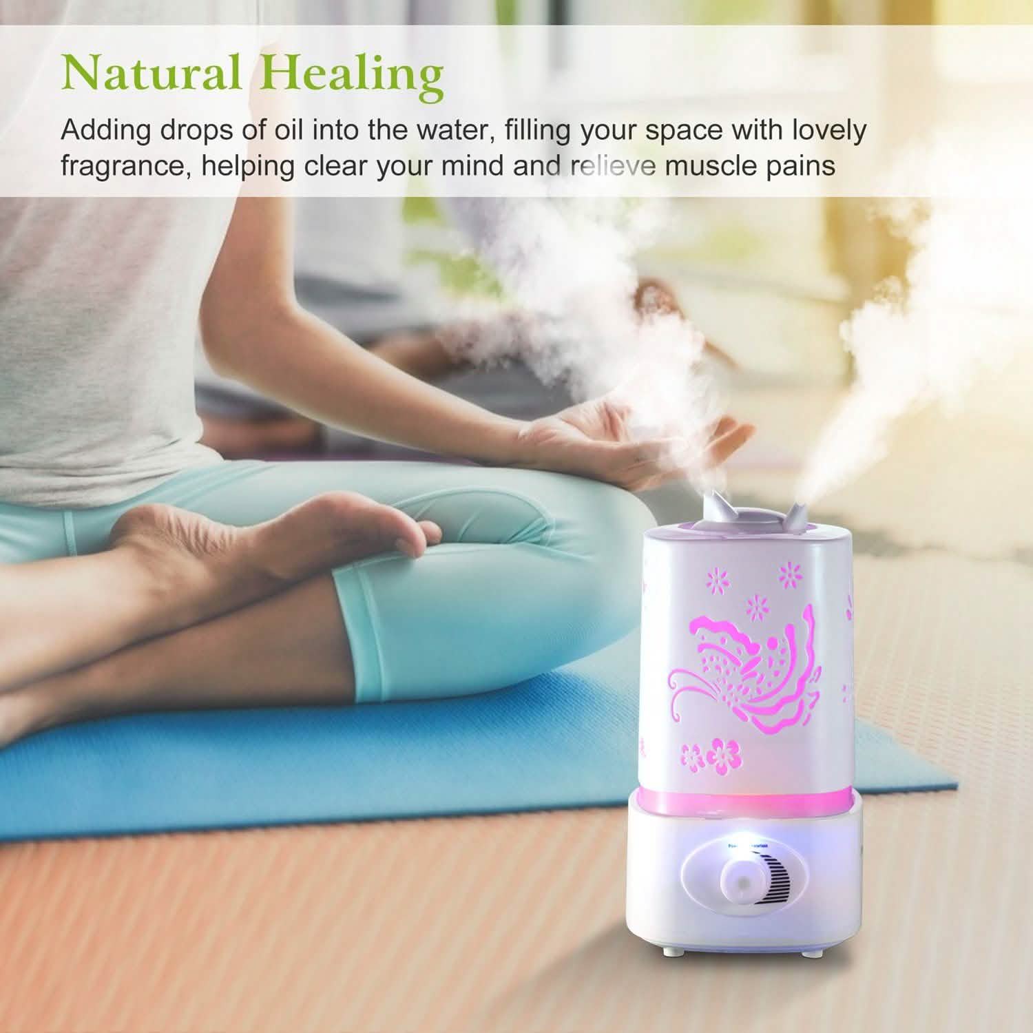 1500ml Ultrasonic Aroma Essential Oil Diffuser Health & Wellness - Tophatter Daily Deals