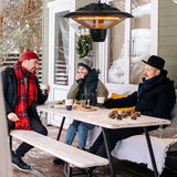1500W Outdoor Hanging Patio Ultra-Quiet Electric Heating Lamp Garden & Patio - Tophatter Daily Deals