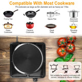 1500W Portable Heating Hot Plate Stove Countertop with Non Slip Rubber Kitchen Appliances - Tophatter Daily Deals