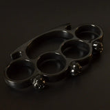 HEAD DESIGN 4 FINGER KNUCKLE DUSTER - Tophatter's Army Deals SELF DEFENSE - Tophatter Daily Deals
