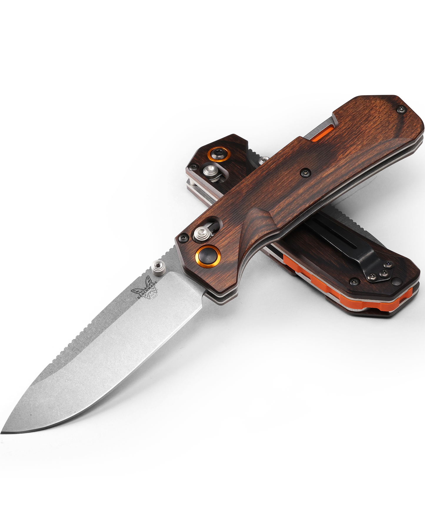 Benchmade Grizzly Creek - Wood Handle - AXIS Lock w/ Gut Hook - 15062 Knives - Tophatter Daily Deals