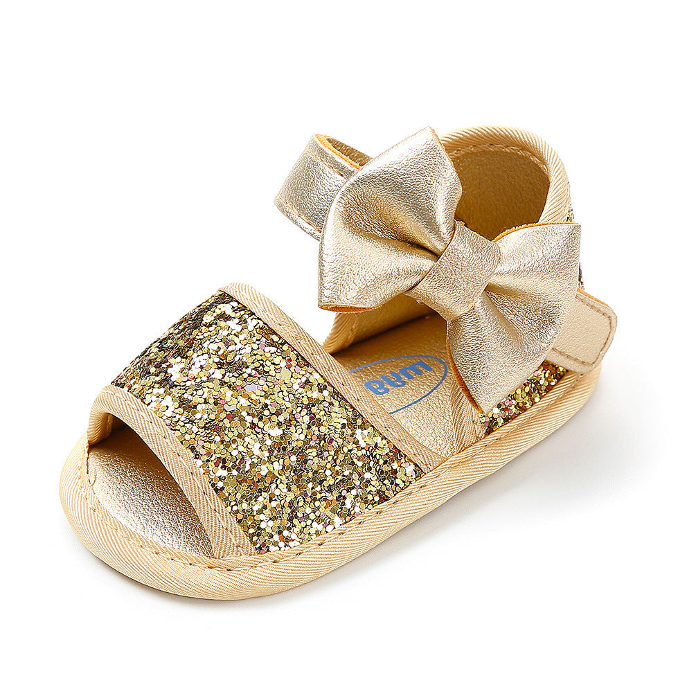 Baby shoes princess shoes sandals Gold 0 - Tophatter Daily Deals
