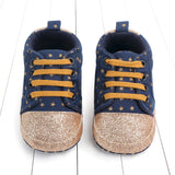 Baby sequined stars toddler shoes 0 - Tophatter Daily Deals