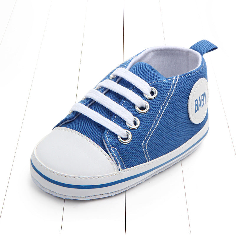 Baby soft-soled shoes Blue 0 - Tophatter Daily Deals