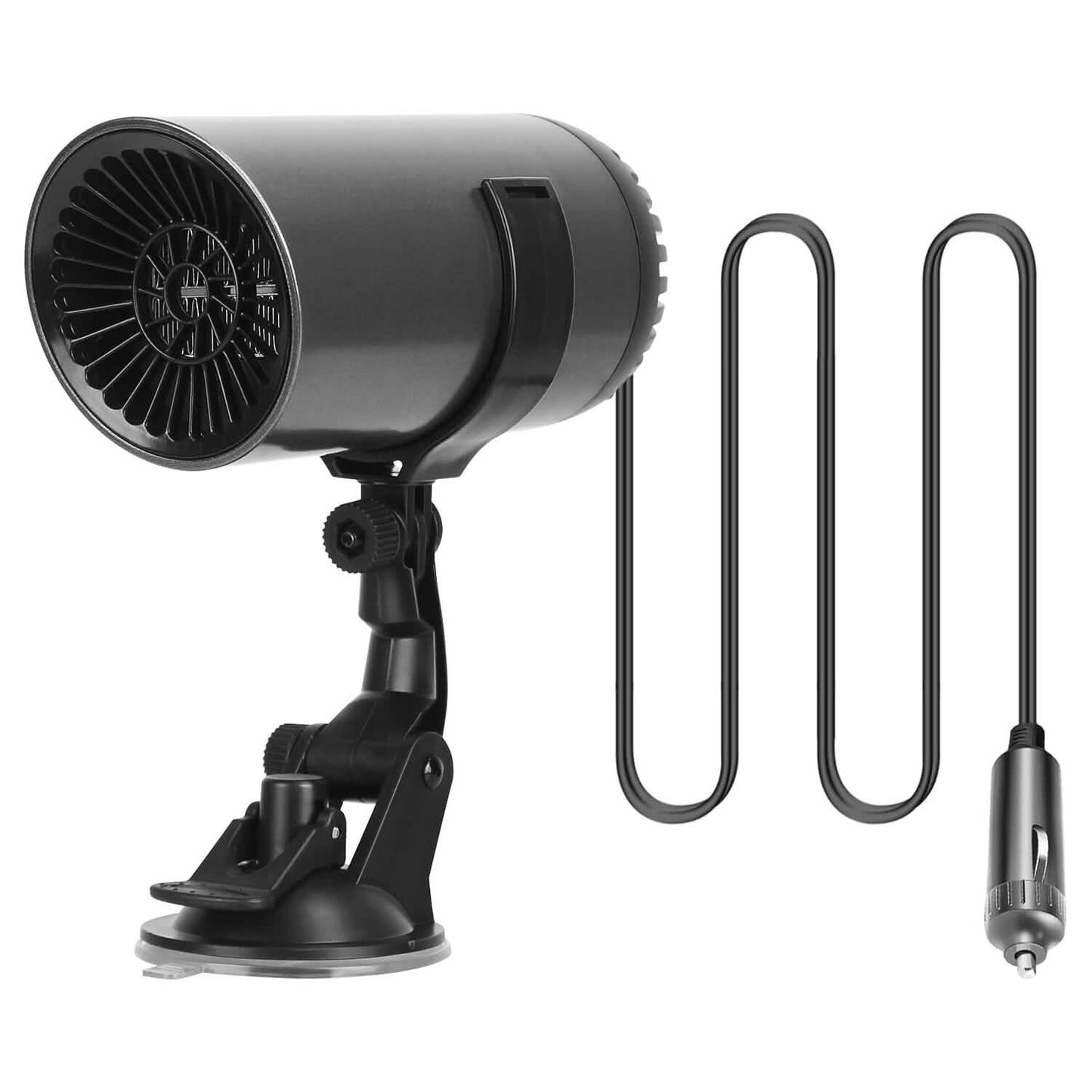 150W Portable Car Heater 2-in-1 Heating Cooling Fan Rotatable Demister Defroster Automotive - Tophatter Daily Deals