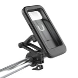 360 Rotatable Waterproof Bicycle Motorcycle Mobile Phone Holder Bike Handlebar Non-slip Clip Stand GPS Mount Bracket Black 0 - Tophatter Daily Deals