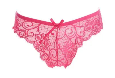 Panties, Seamless Underwear, Lace Panties Rose red One size 0 - Tophatter Daily Deals