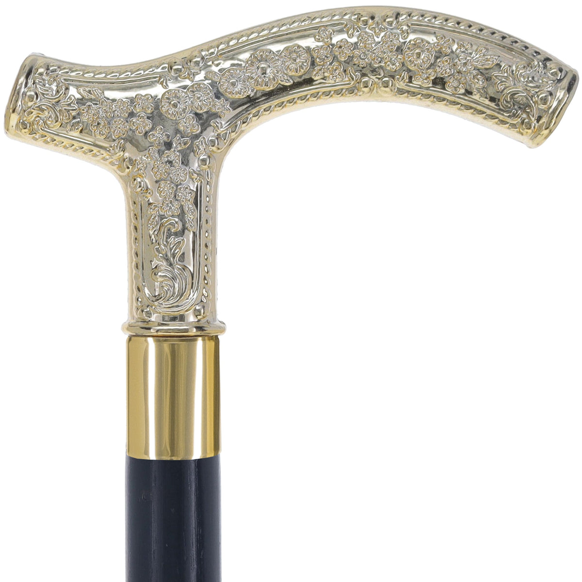Men's Gold Derby Handle: Elegant Costume Cane Derby Handled Canes - Tophatter Daily Deals