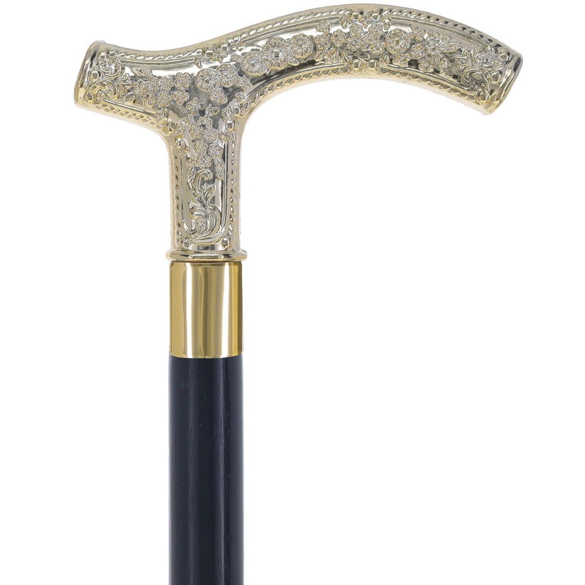 Men's Gold Derby Handle: Elegant Costume Cane Derby Handled Canes - Tophatter Daily Deals