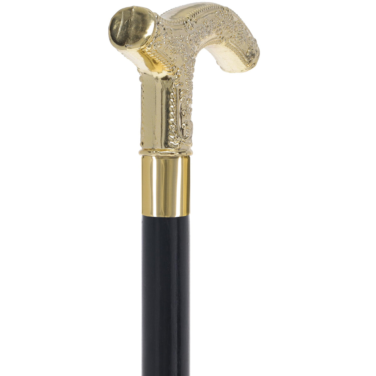 Men's Gold Derby Handle: Elegant Costume Cane Derby Handled Canes - Tophatter Daily Deals