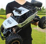 4WD RC Cars Updated Version 2.4G Radio Control RC Cars Toys Buggy High Speed Trucks Off-Road Trucks Toys For Children 37cm Silver 0 - Tophatter Daily Deals
