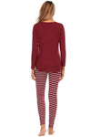 Graphic Round Neck Top and Striped Pants Set Loungewear Sets Apparel & Accessories H#Y HOT DEALS HOME PAGE Lingerie Sleepwear Loungewear Loungewear Sets New Deals Sexy sexy lingerie Ship From Overseas Ship from USA Sleep Sleepwear Sleepwear & Loungewear USA USA STOCK - Tophatter Daily Deals And Savings