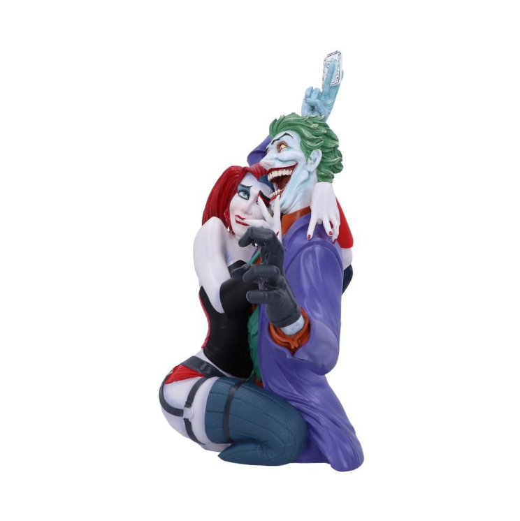 The Joker and Harley Quinn DC Collectible Bust Statue - Tophatter Daily Deals