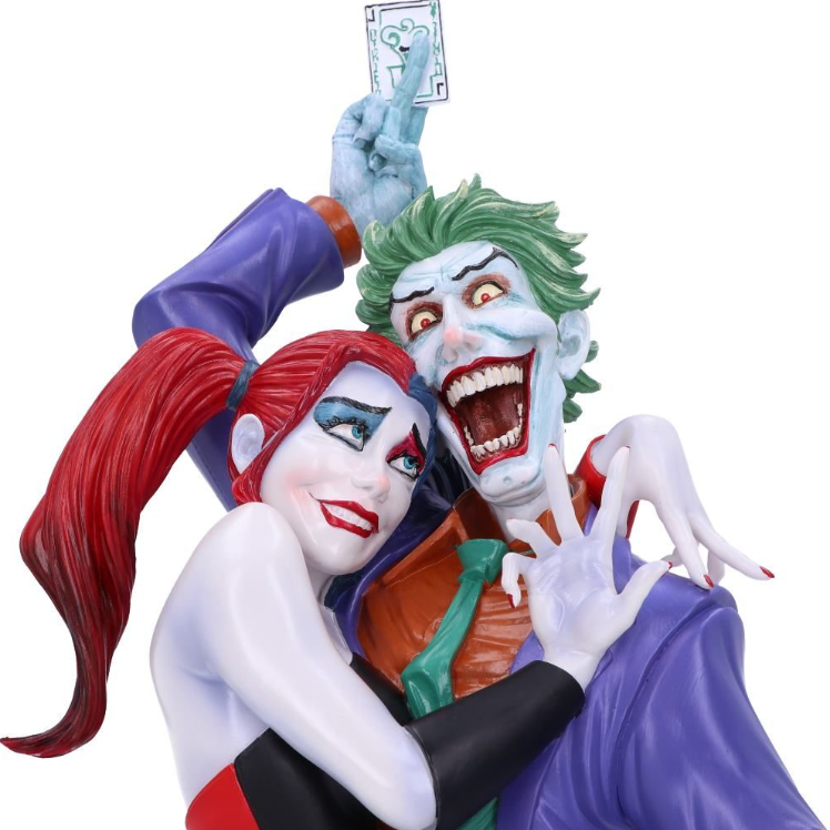 The Joker and Harley Quinn DC Collectible Bust Statue - Tophatter Daily Deals