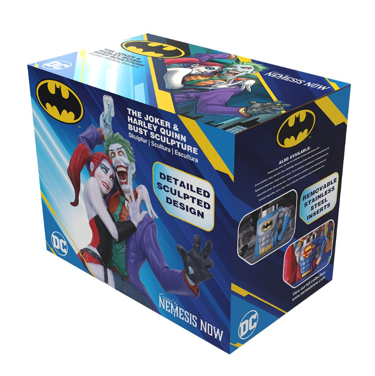 The Joker and Harley Quinn DC Collectible Bust Statue - Tophatter Daily Deals