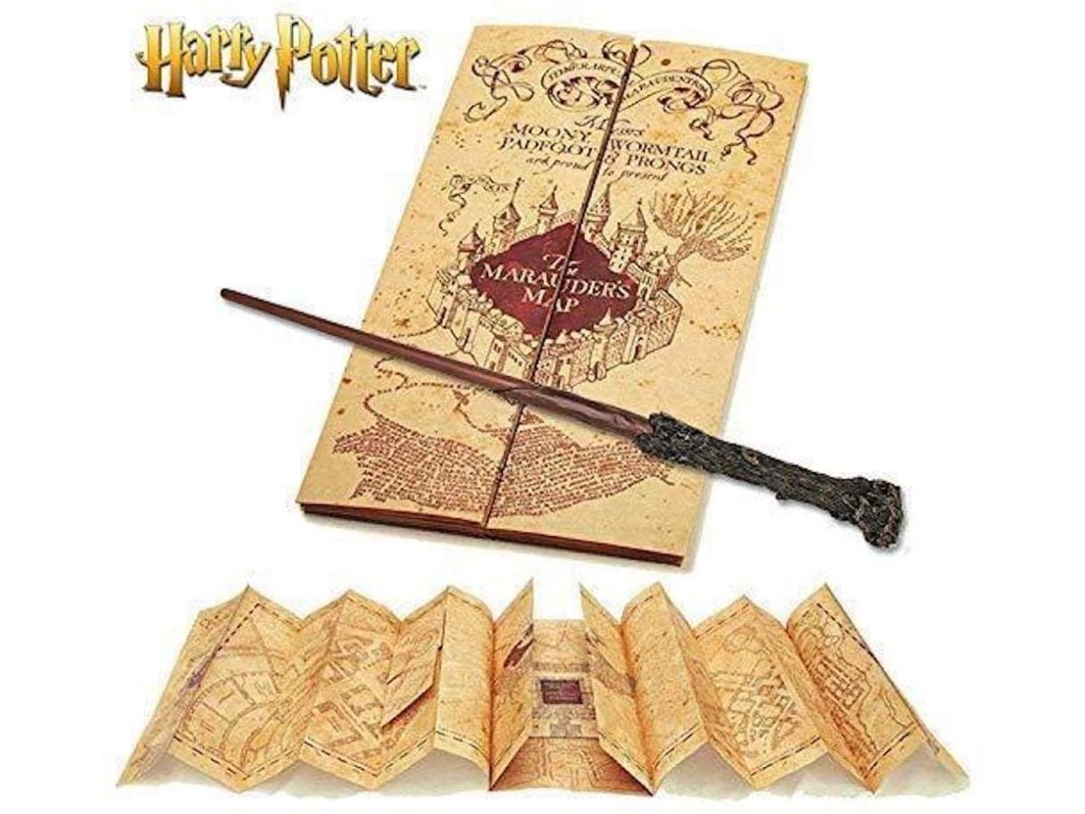 Harry Potter - Official Harry Wand and Marauders Map Gift Pack Replica Wand - Tophatter Daily Deals