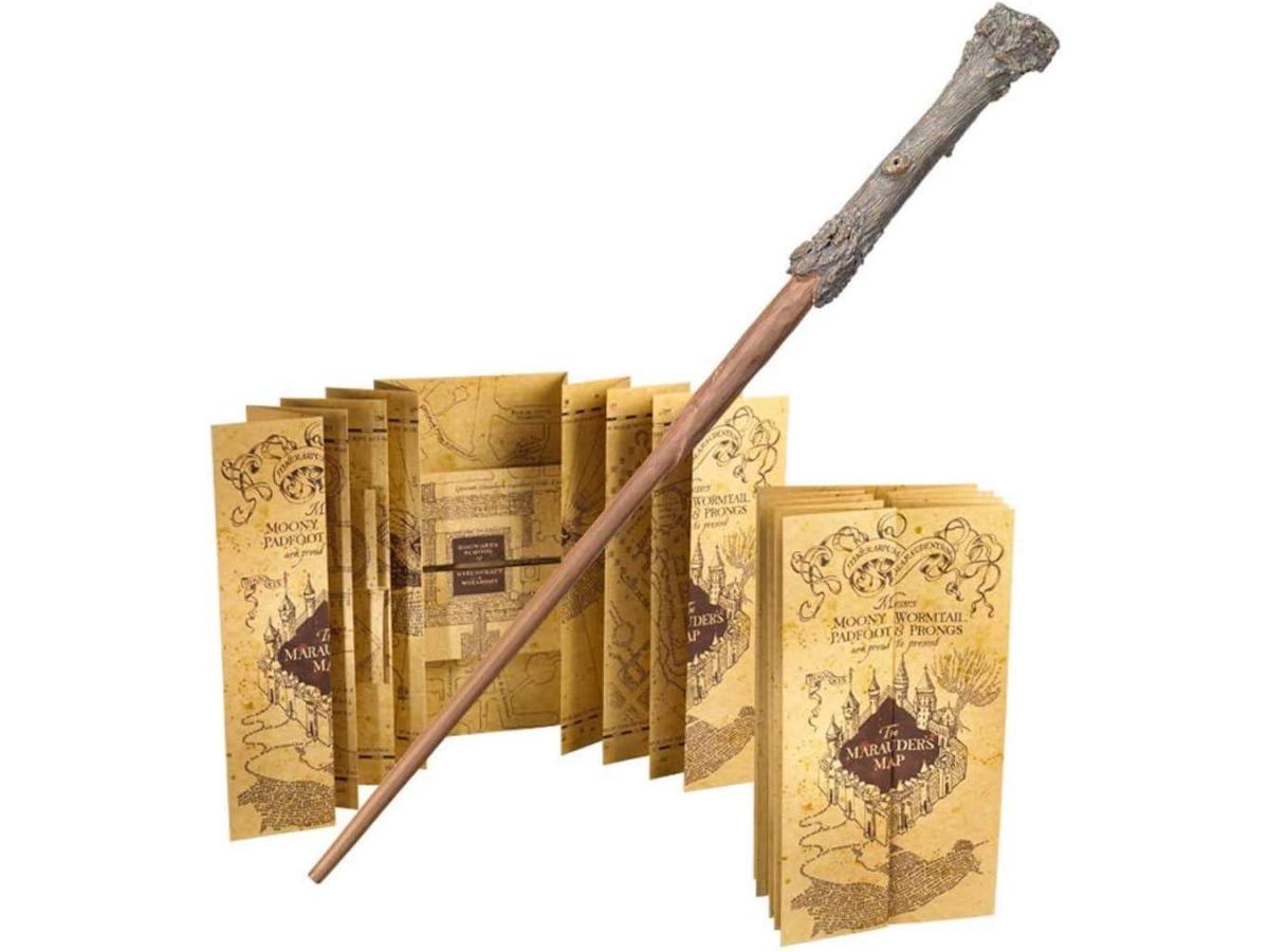 Harry Potter - Official Harry Wand and Marauders Map Gift Pack Replica Wand - Tophatter Daily Deals