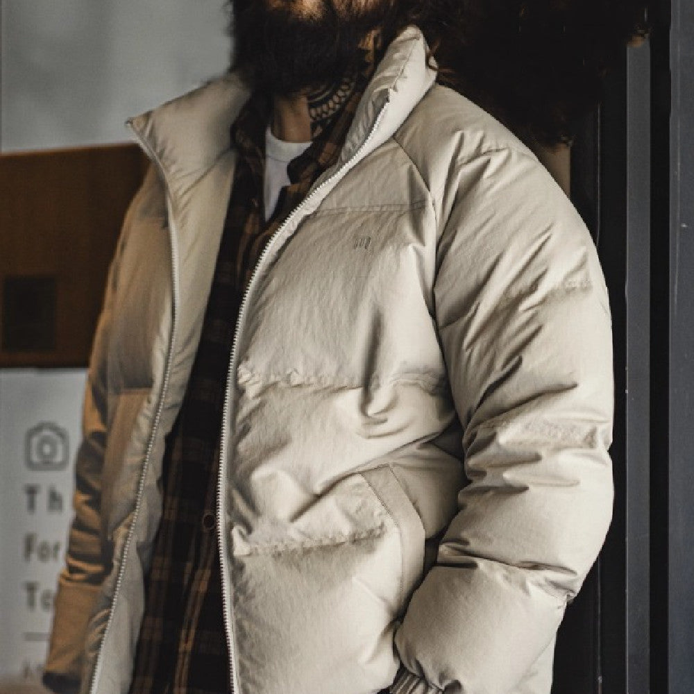 Insulating Men's Down Jacket - Boxy Puffer, Nylon, For City 3D Changing Face Moving Picture Frame - Tophatter Daily Deals