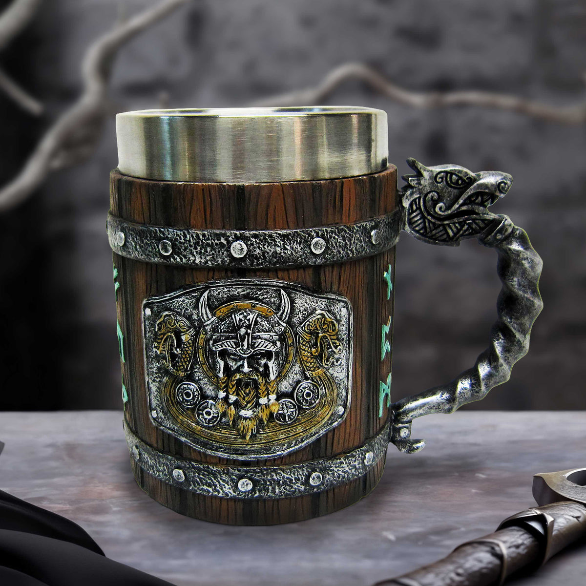 Norseman Tankard Tankard - Tophatter Daily Deals