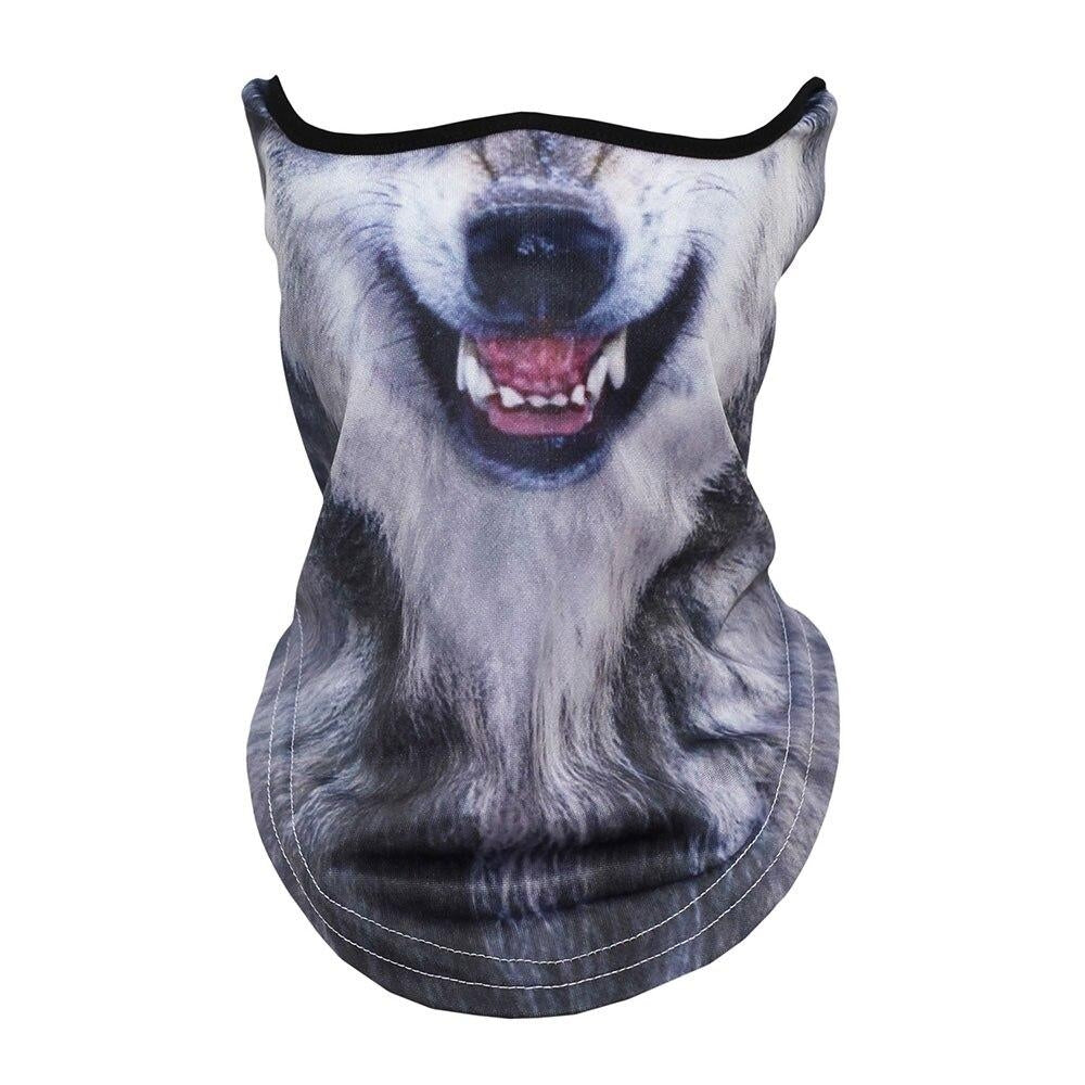Halloween Mask Zoo Animal Neck Gaiter Motorcycle Face Masks Wolf Mask Motorcycle Face Mask - Tophatter Daily Deals