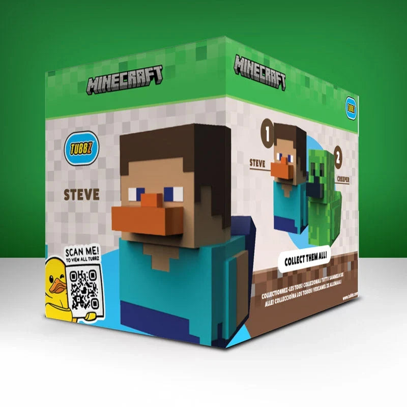 Minecraft: Steve TUBBZ (Boxed Edition) TUBBZ Collectible Duck - Tophatter Daily Deals