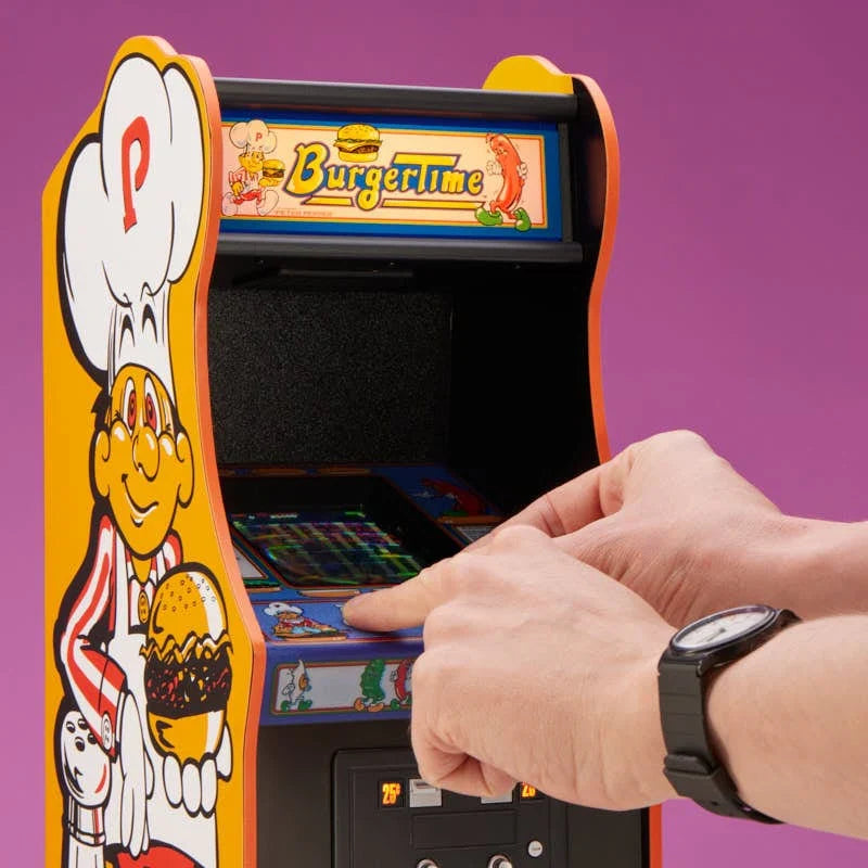 Data East BurgerTime Quarter Size Arcade Cabinet Arcade Machine - Tophatter Daily Deals