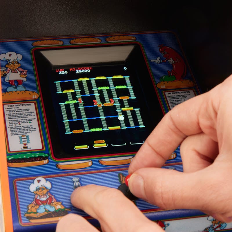 Data East BurgerTime Quarter Size Arcade Cabinet Arcade Machine - Tophatter Daily Deals