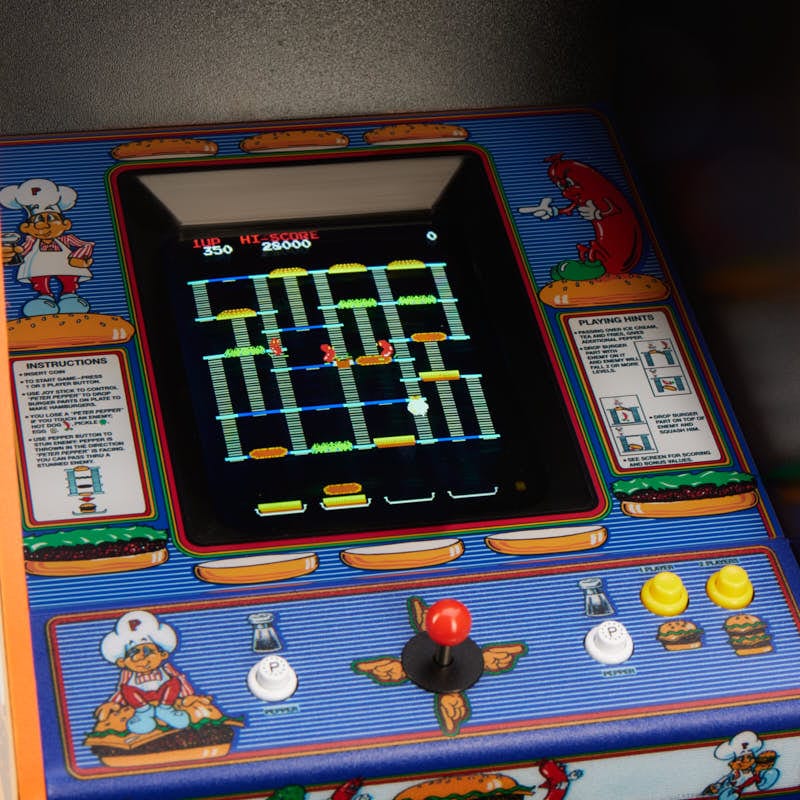 Data East BurgerTime Quarter Size Arcade Cabinet Arcade Machine - Tophatter Daily Deals