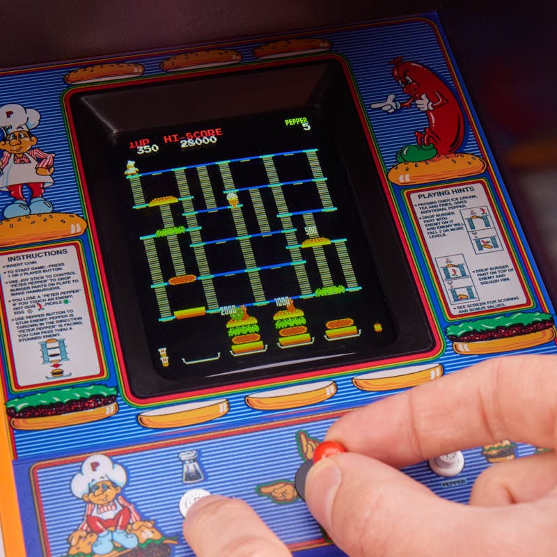 Data East BurgerTime Quarter Size Arcade Cabinet Arcade Machine - Tophatter Daily Deals