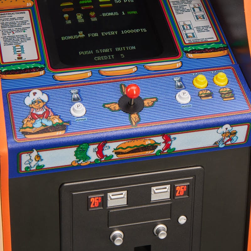 Data East BurgerTime Quarter Size Arcade Cabinet Arcade Machine - Tophatter Daily Deals