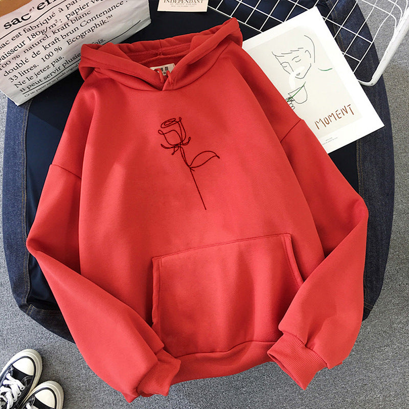 Oversized Cozy Women’s Hoodie - Relaxed Fleece, Casual Red 3D Changing Face Moving Picture Frame - Tophatter Daily Deals