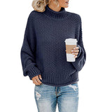 Warm Women's Pullover Sweater - Turtleneck Knit, Winter Tibetan blue 3D Changing Face Moving Picture Frame - Tophatter Daily Deals