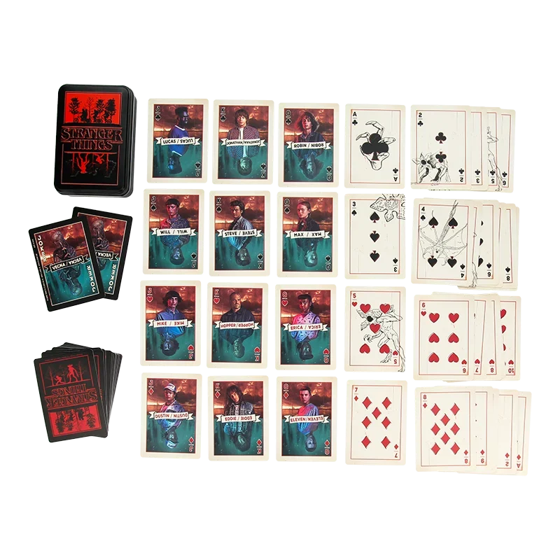 Stranger Things - Stranger Things 5 Playing Cards in a Tin Playing Cards - Tophatter Daily Deals