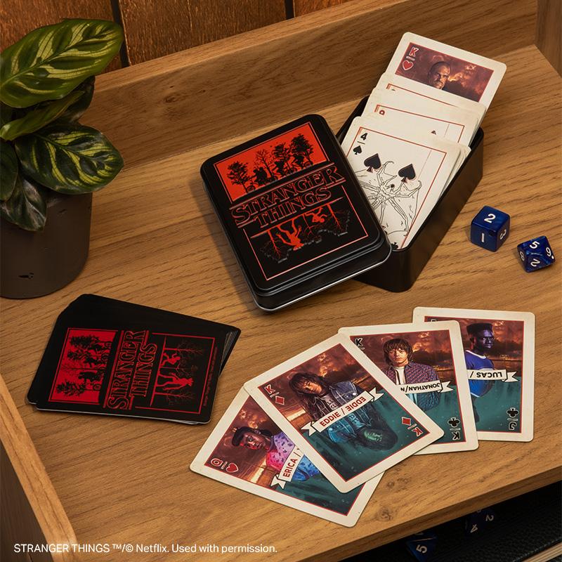 Stranger Things - Stranger Things 5 Playing Cards in a Tin Playing Cards - Tophatter Daily Deals