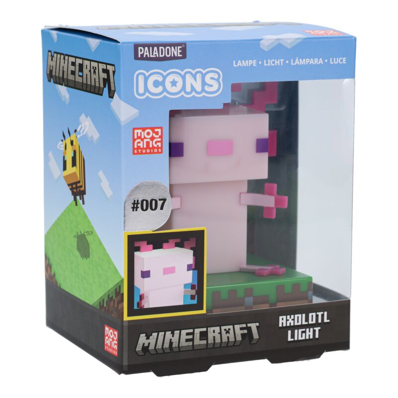 Minecraft - Axolotl Icon Light Collectible - Tophatter Daily Deals