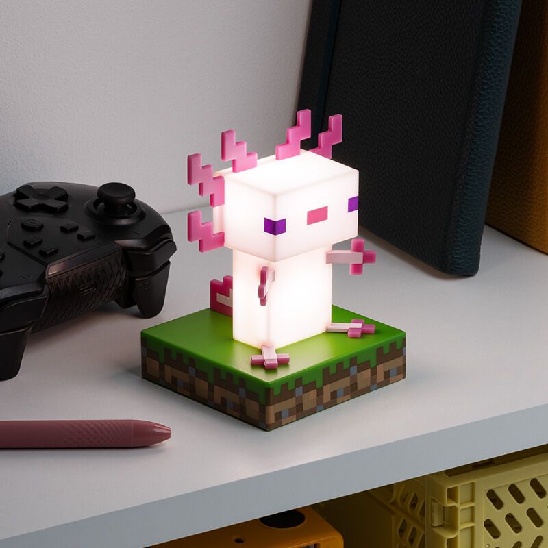 Minecraft - Axolotl Icon Light Collectible - Tophatter Daily Deals