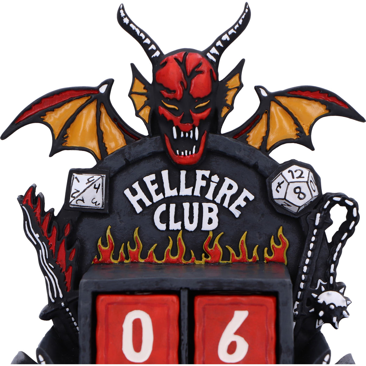 Stranger Things – Official Hellfire Club Perpetual Calendar Clock - Tophatter Daily Deals
