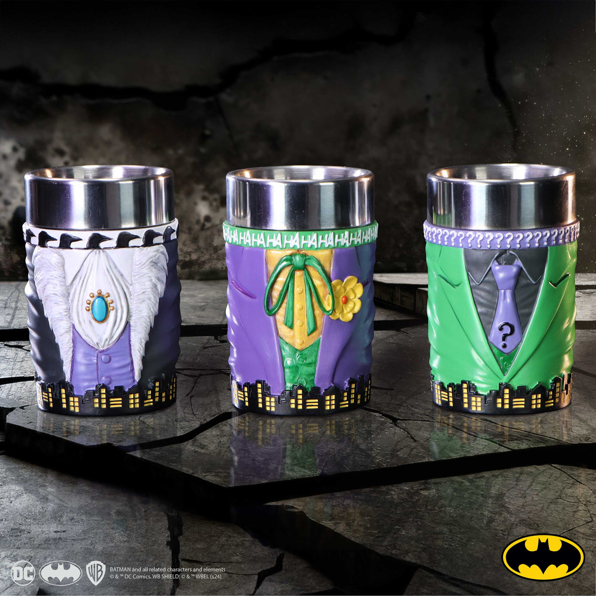 DC – Official Batman Super-Villain Collectible Mini Cup Set Collectible Replica - Tophatter Daily Deals