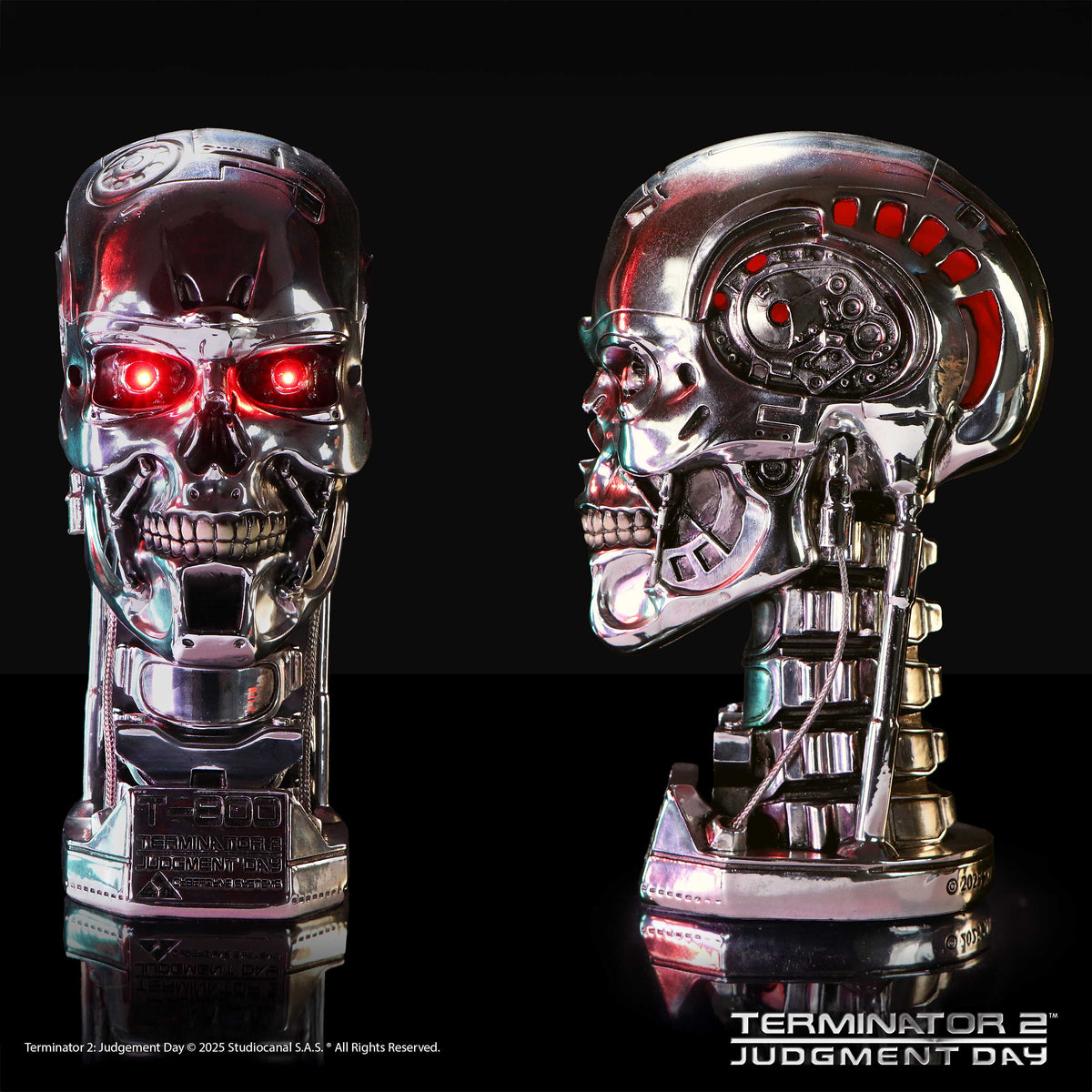 Terminator - T-800 Terminator Light Up Figurine Collectible Figure - Tophatter Daily Deals