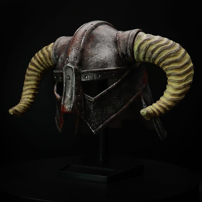 The Elder Scrolls V: Skyrim – Official Dragonborn Helmet Replica Helmet Replica - Tophatter Daily Deals