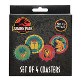 Jurassic Park – Official Printed Metal Drinks Coasters Coaster - Tophatter Daily Deals
