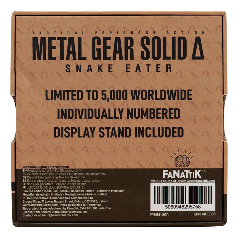 Metal Gear Solid Delta – Official Limited Edition Cobra Unit Medallion Replica Coin - Tophatter Daily Deals