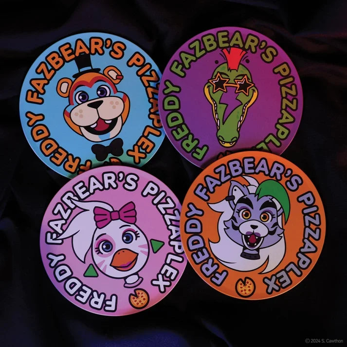 Five Nights at Freddy's – Official Printed Metal Drinks Coasters Coaster - Tophatter Daily Deals