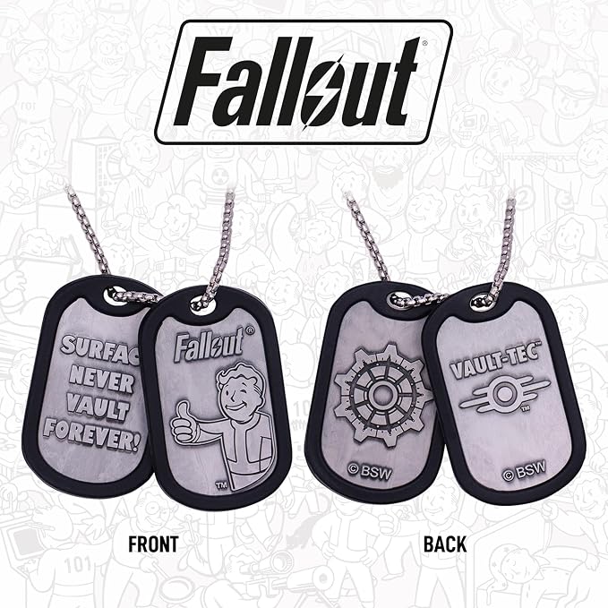 Fallout – Official Metal Dog Tags Collectible - Tophatter Daily Deals