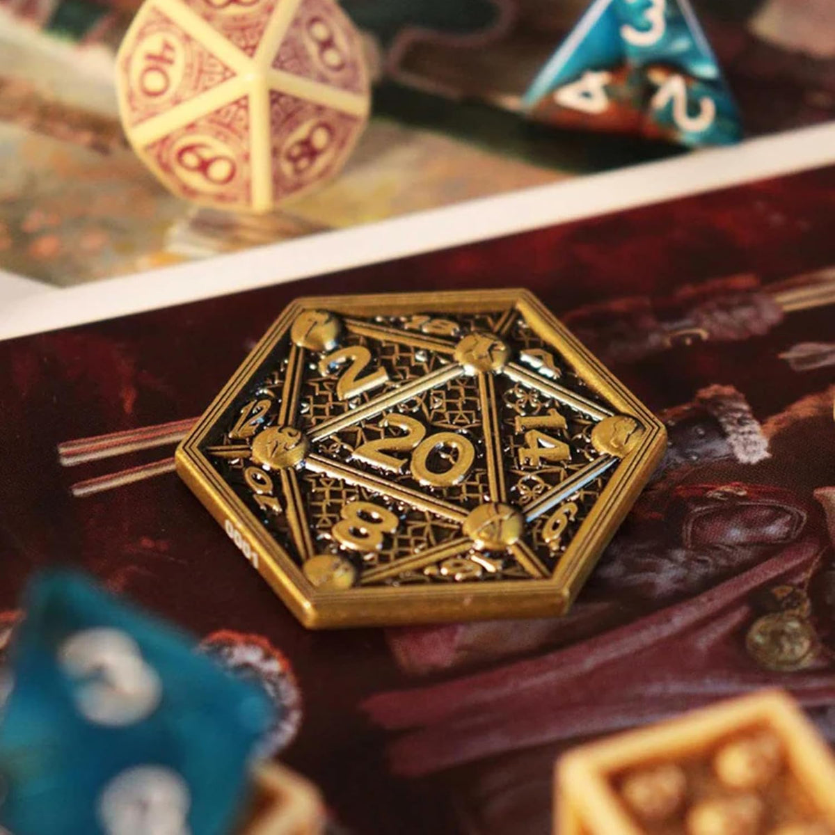 Dungeons & Dragons – Official Class Cards & D20 Flip Coin Set Dice Set - Tophatter Daily Deals